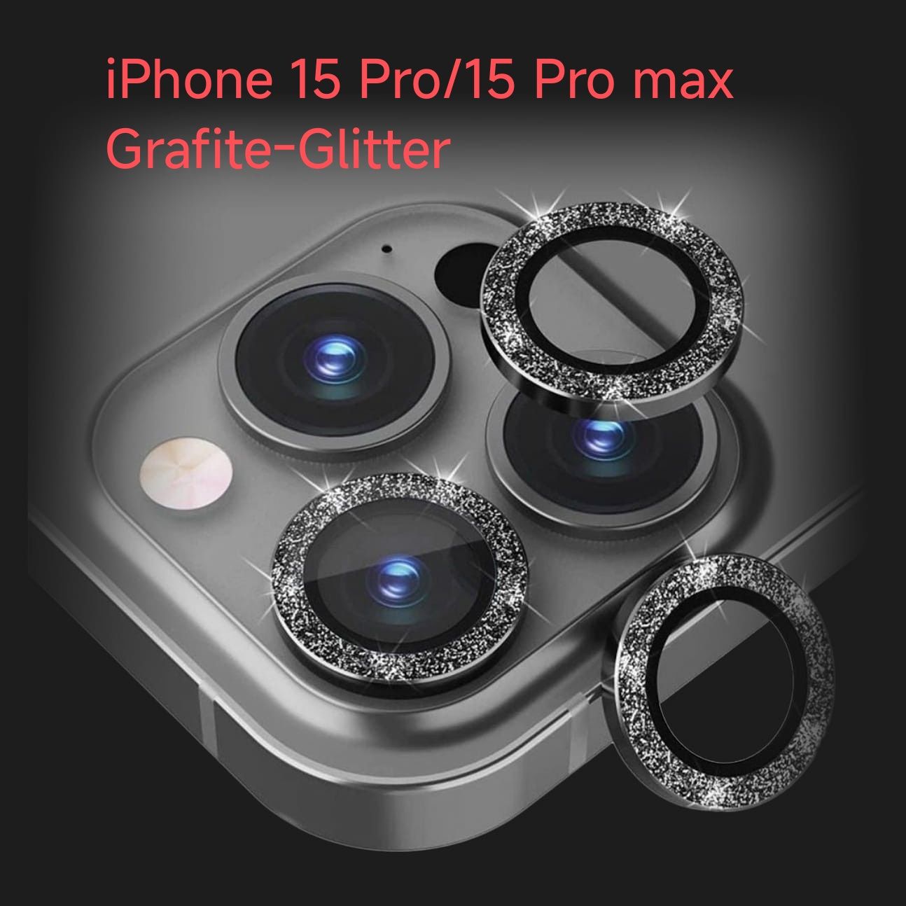 Защитное стекло на камеру iPhone  15 Pro/15 Pro Max