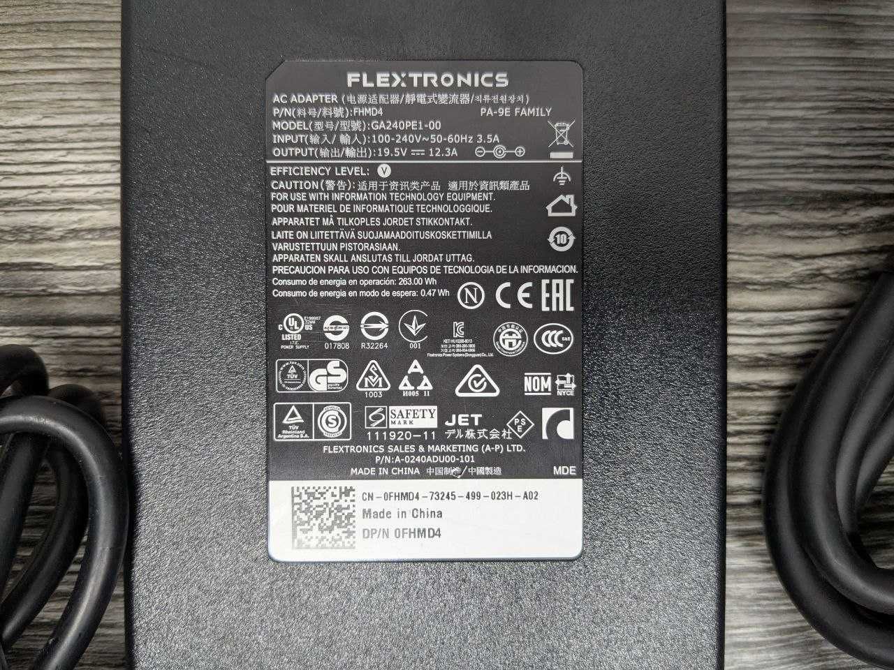 Блок живлення DELL 7.4x5.0mm 65W 130W 180W 240W 330W зарядка ОРИГІНАЛ