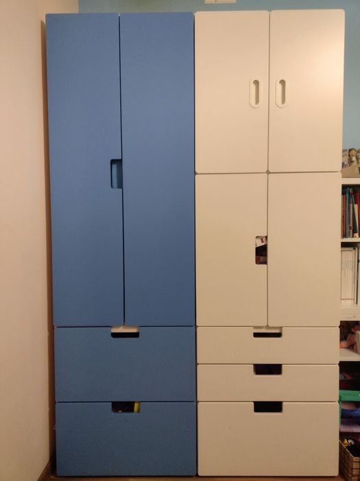 Meble dziecięce młodzieżowe IKEA Stuva niebieski biały