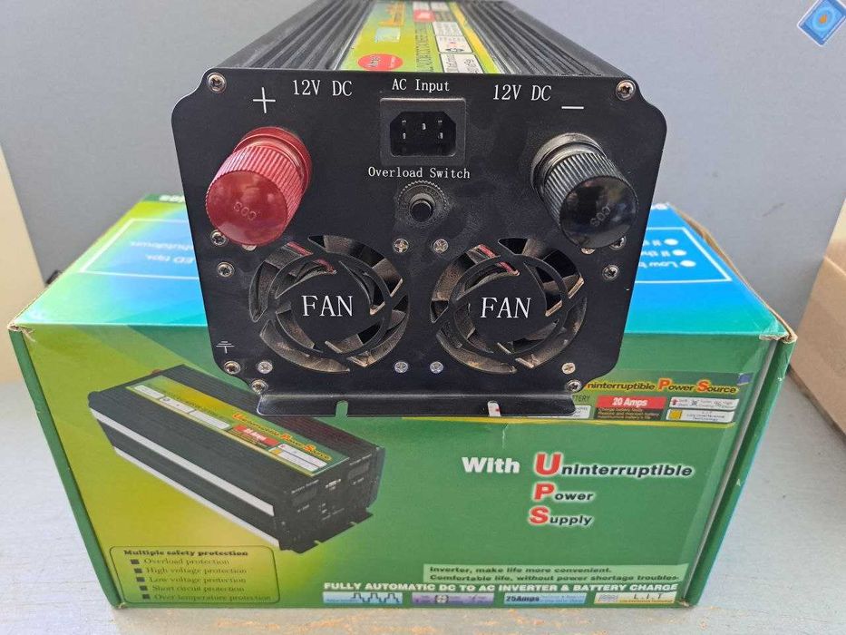 Преобразователь тока 12-220v 7200w Инвертор с зарядным + бесперебойник