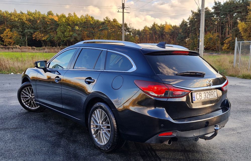 Mazda 6 GJ 2.2 175 KM Kombi Czarna Xenon Skora Zadbana