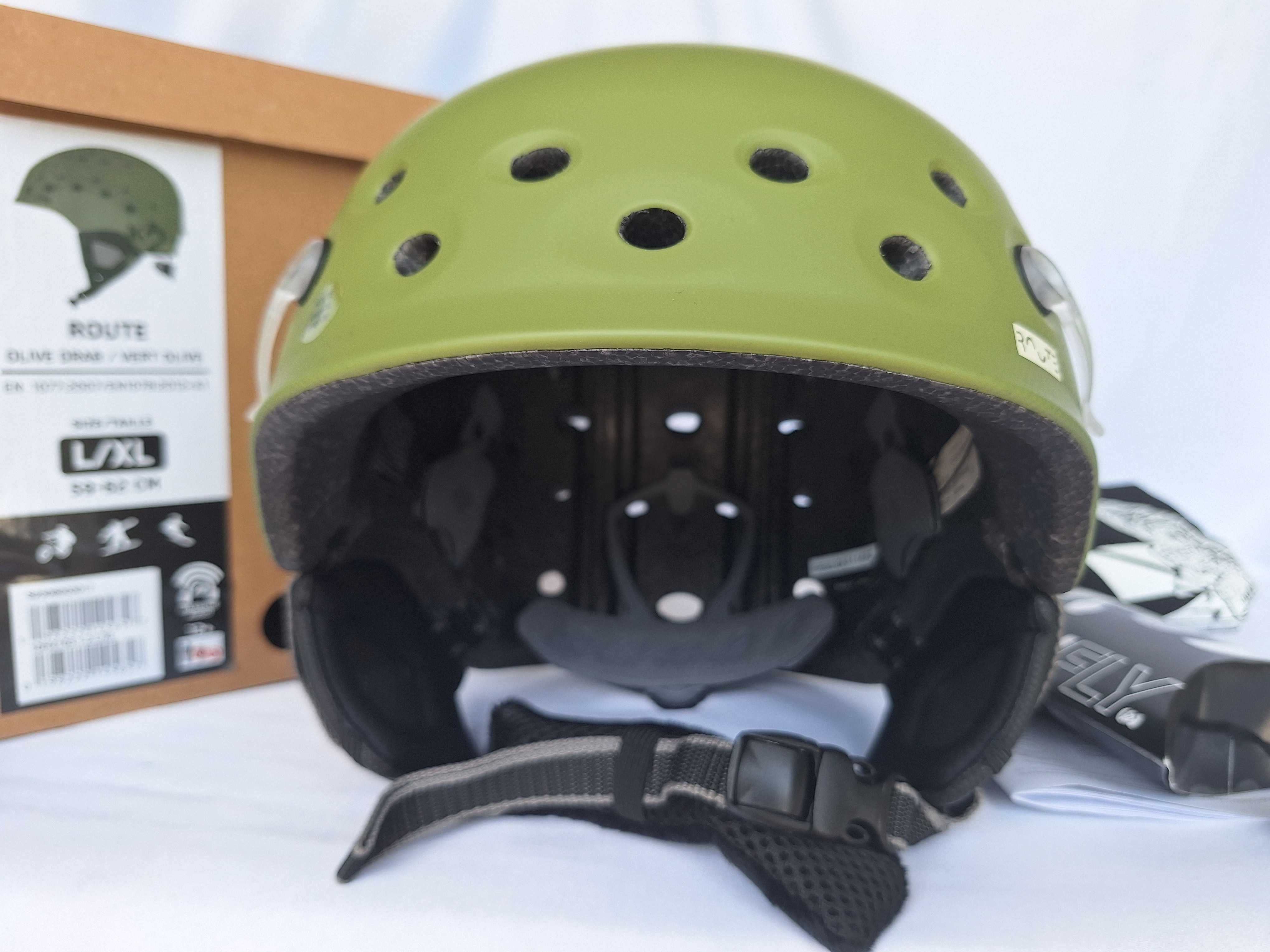 Kask całoroczny uniwersalny narciarski K2 Route Olive Drab L 59-62cm