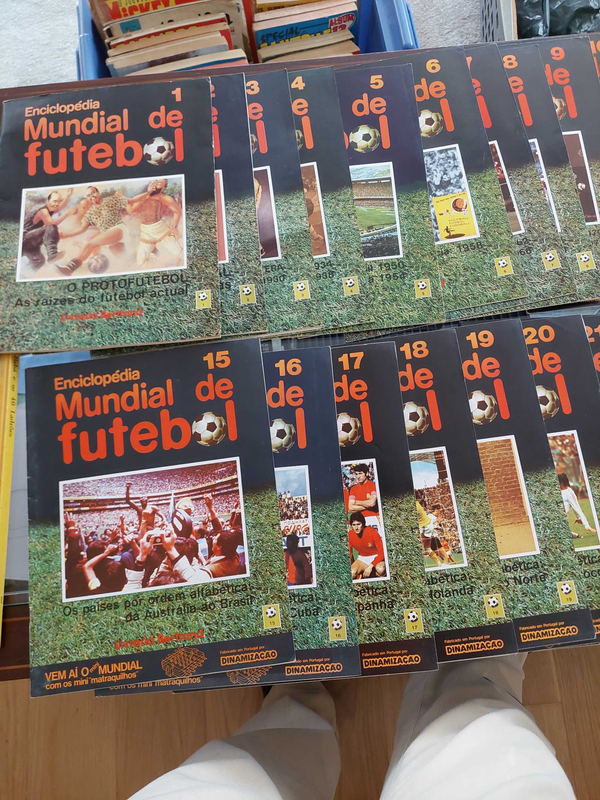 Fascículos da Enciclopédia Ilustrada Mundial de Futebol 1981