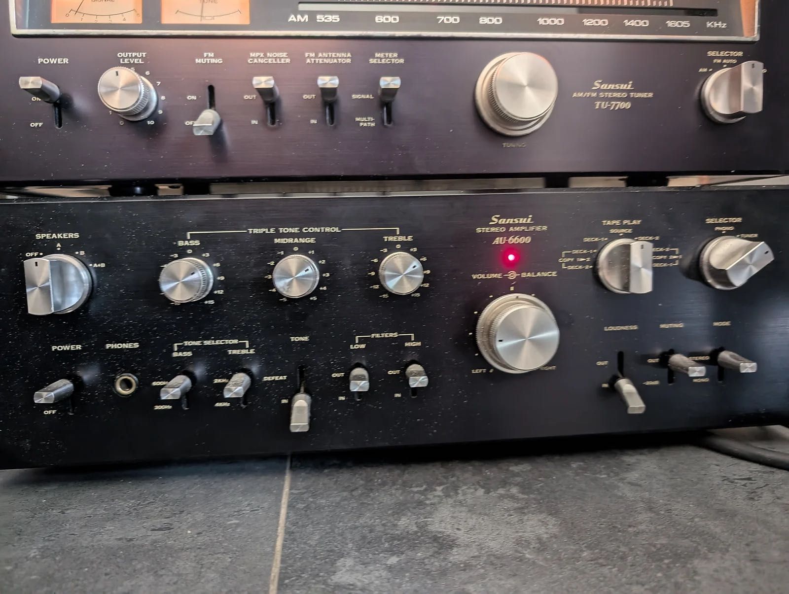 Sansui AU‑6600+TU‑7700| stereo  vintage |Po serwisie| Tuner wzmacniacz
