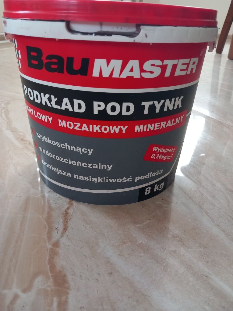 Podkład (grunt) pod tynk mozaikowy, akrylowy i mineralny Baumaster