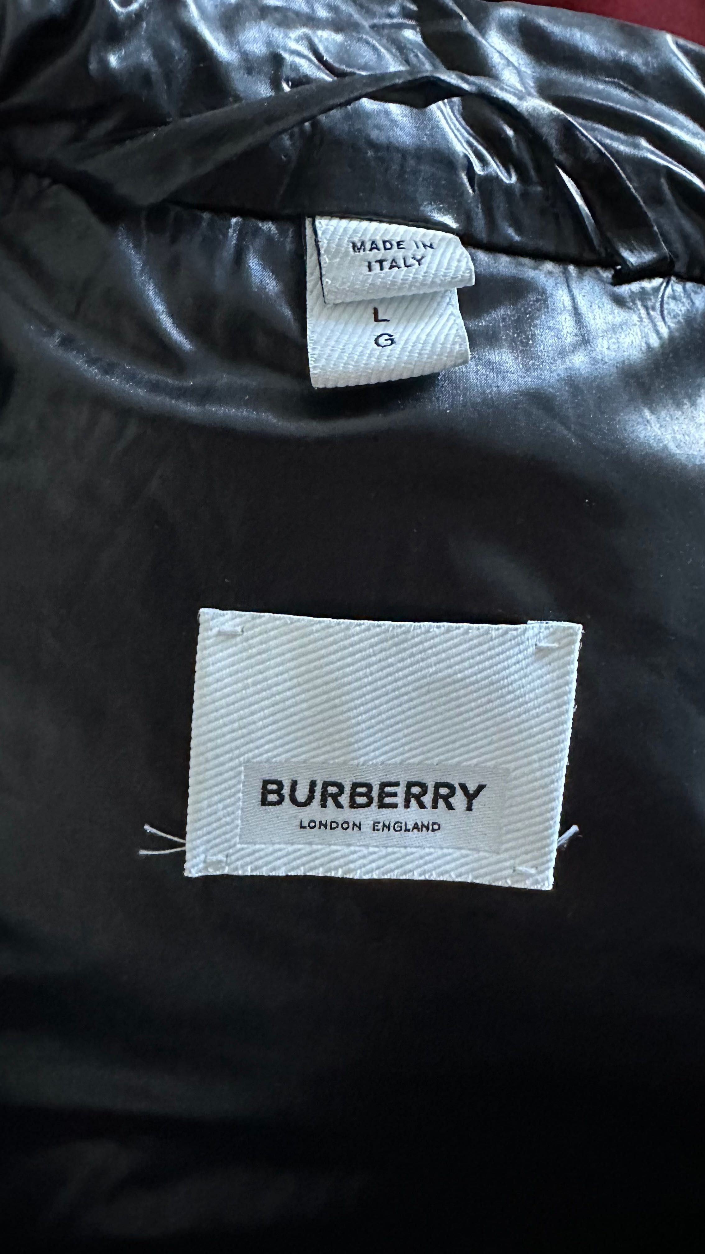 Burburry Puffer jacket preto comprido