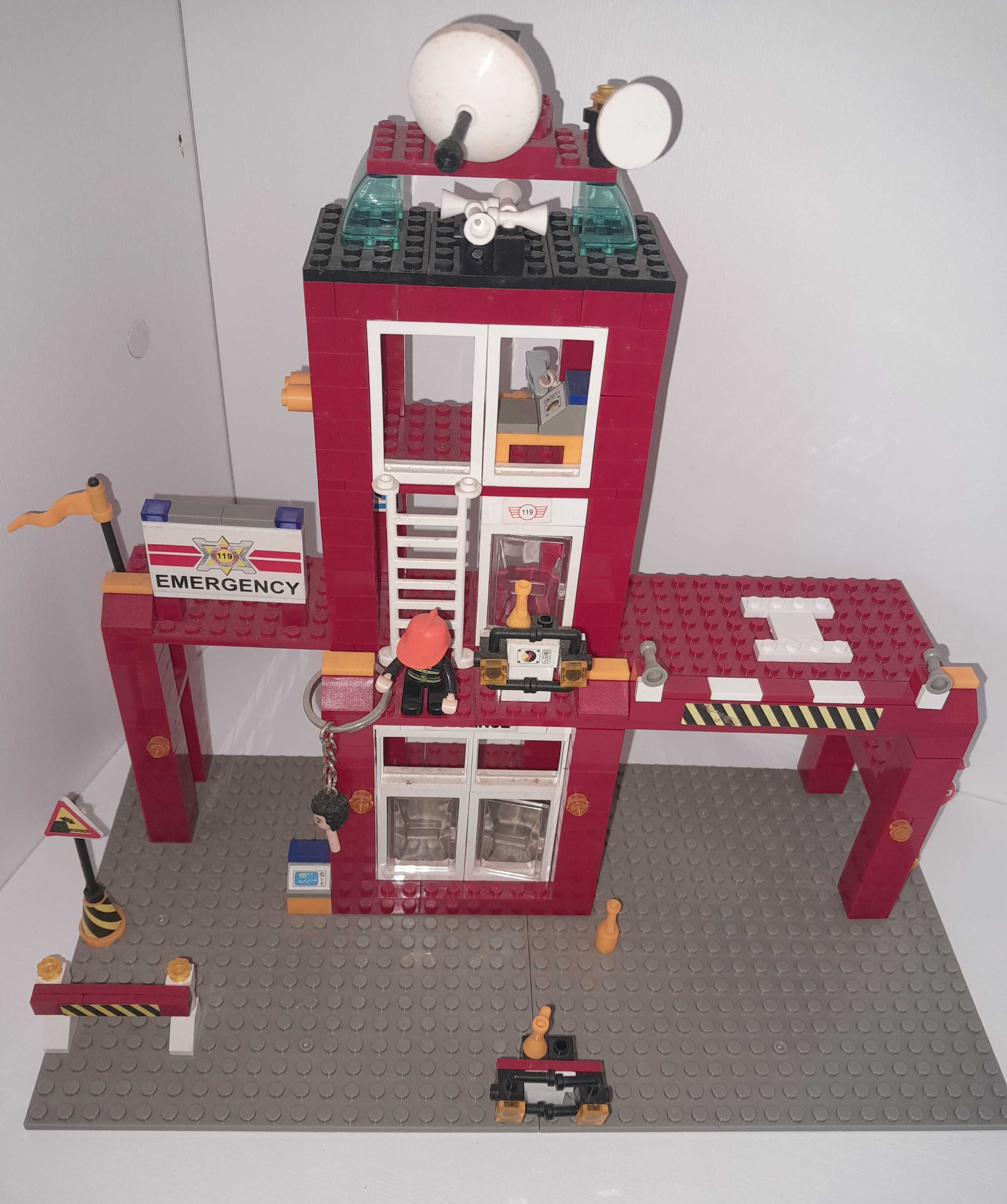 Legos Bombeiros com veículos