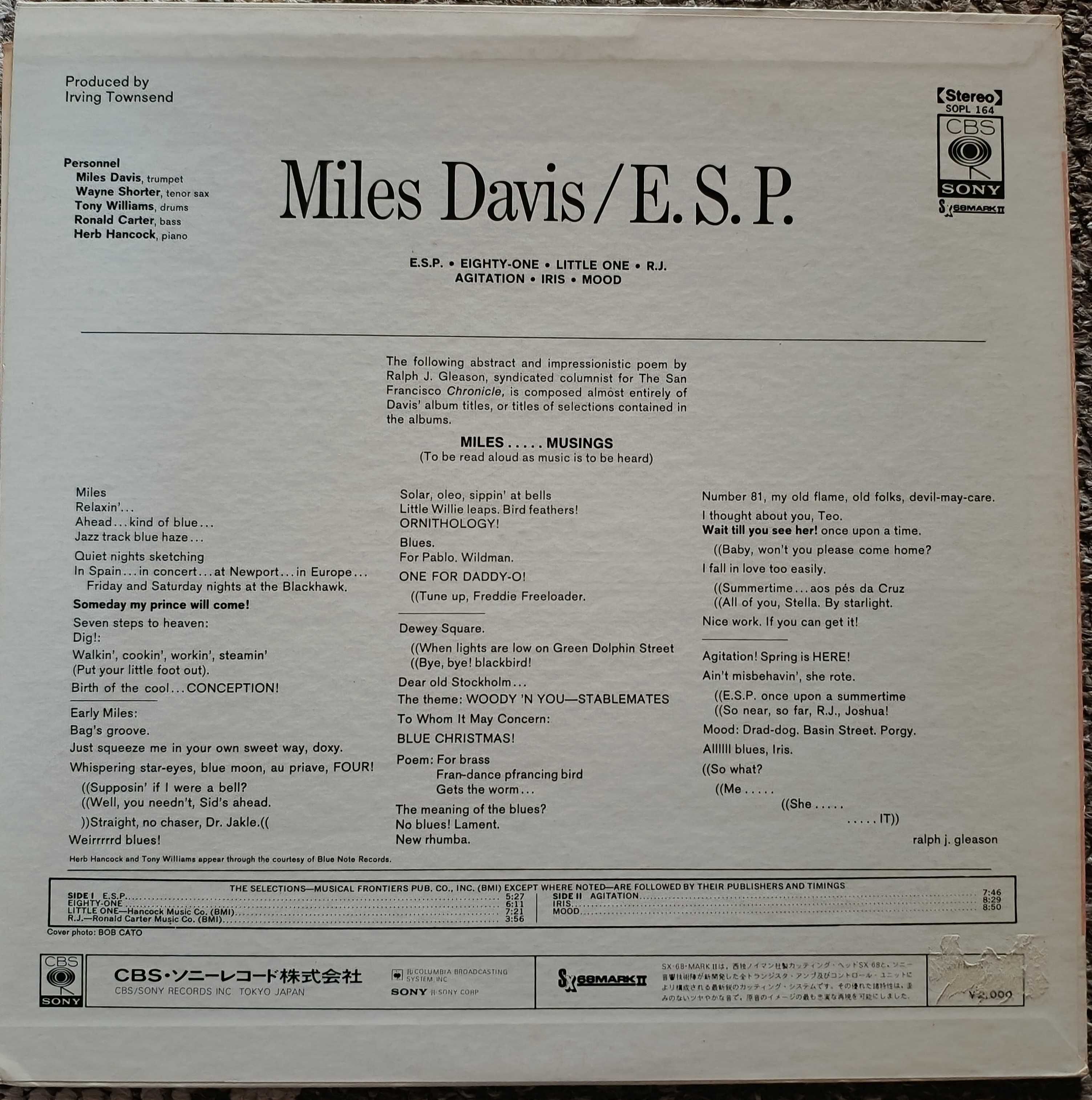 Miles Davis - ESP [1973, Japan]