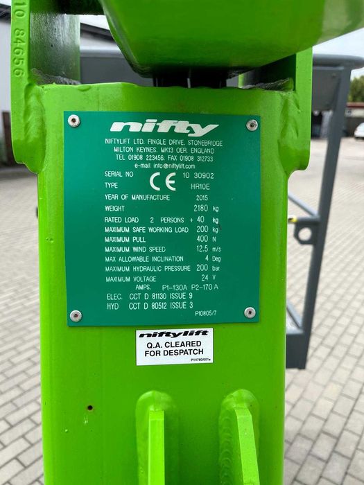 Podest ruchomy NiftyLift HR10E