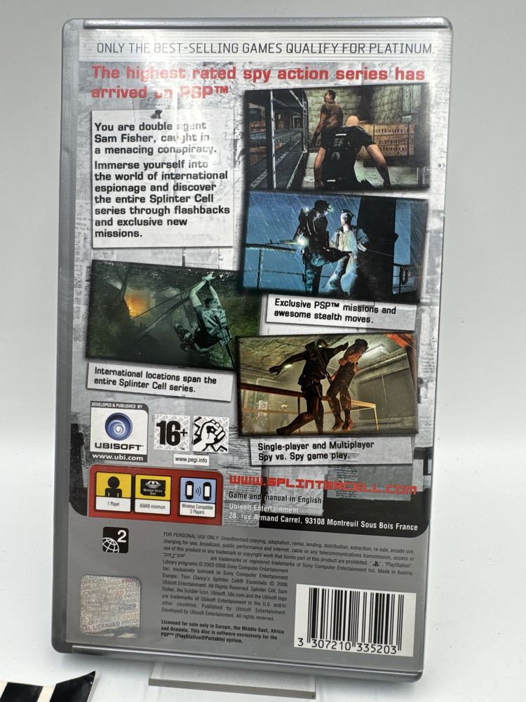 Splinter Cell Essentials PsP Gwarancja