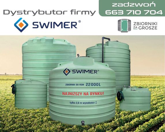 Zbiornik na RSM  22000 litrów SWIMER. Szybkie dostawy