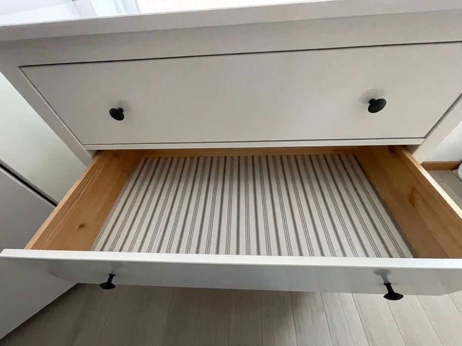 Cómoda c/3 gavetas, velatura branca, 108x96 cm