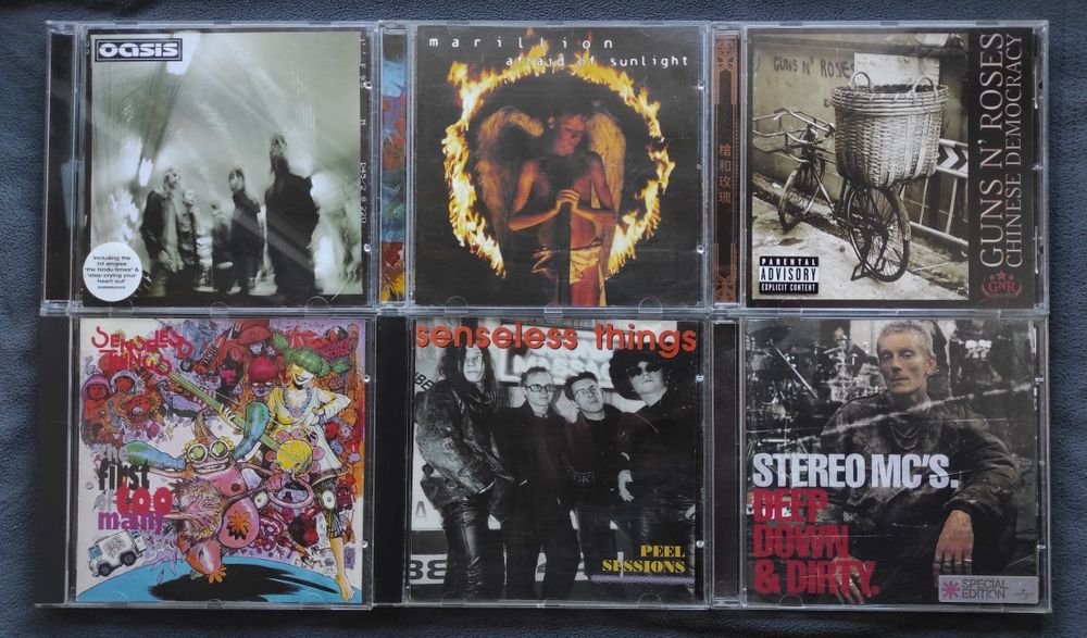 Фирменные CD Guns N'Roses, Marillion, Stereo MC's, Senseless Things