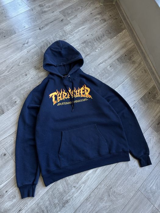 Чоловіче вінтажне худі Thrasher з великим логотипом оригінал