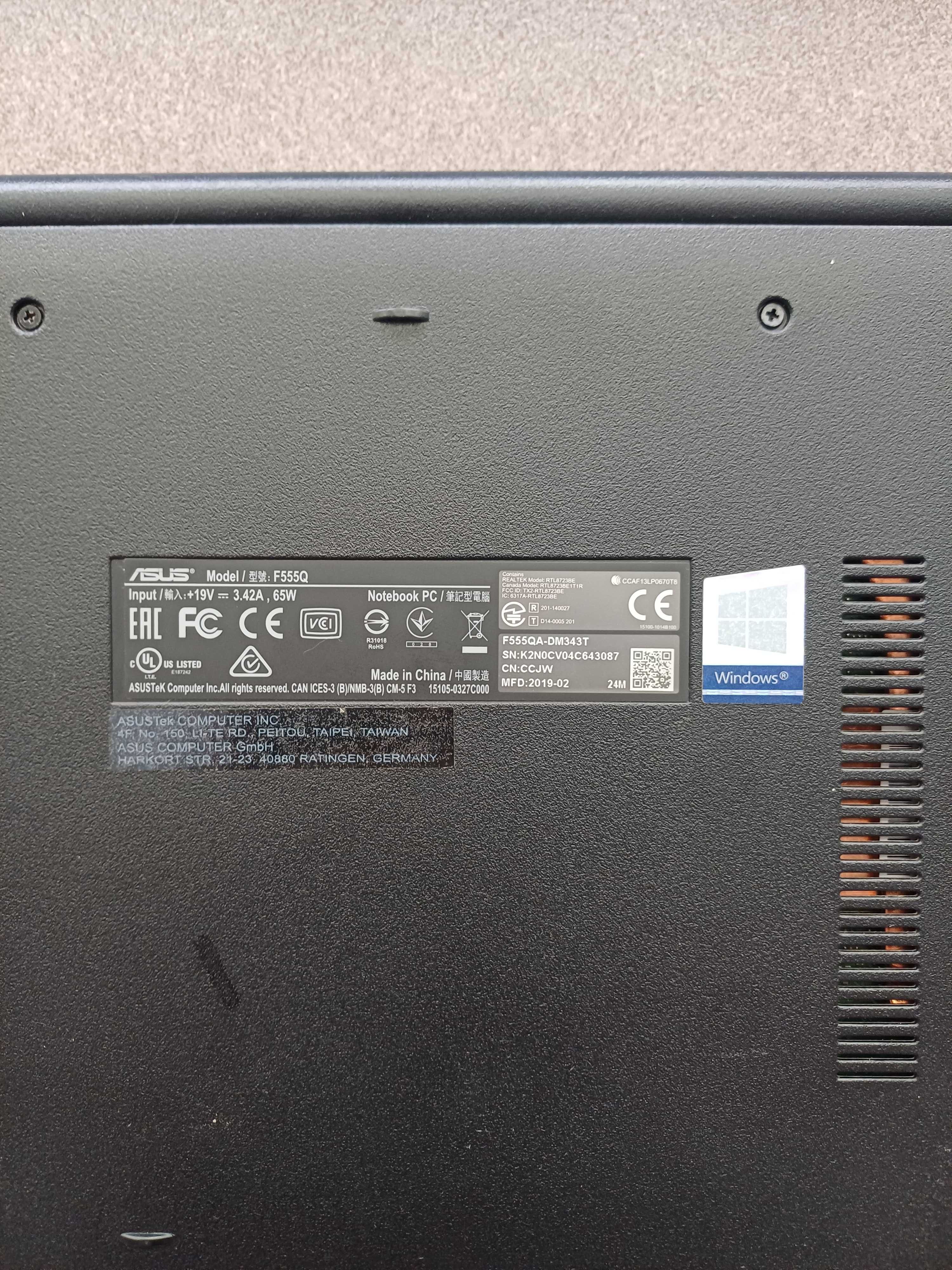 (1646/25)Laptop Asus F555Q