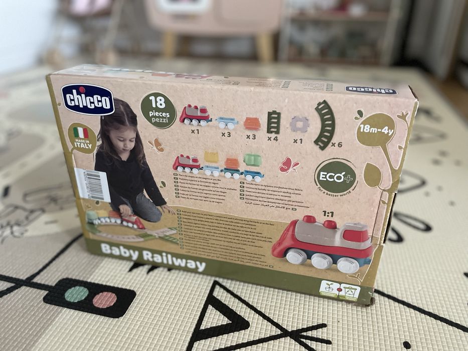 Chicco baby railway eco Tory pociąg kolejka