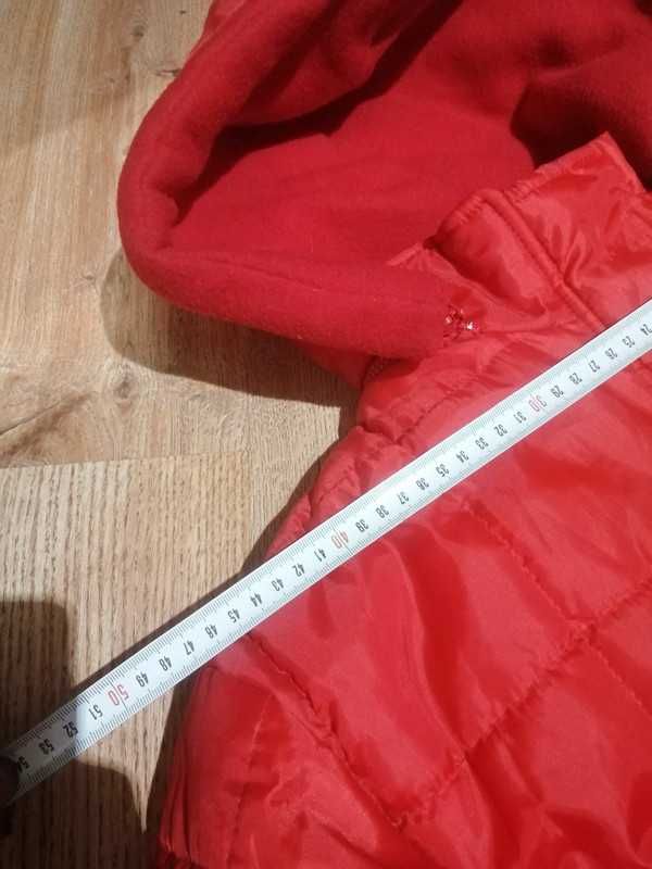 Płaszczyk wiosenny i jesienny czerwony pikowany, M id. (150)