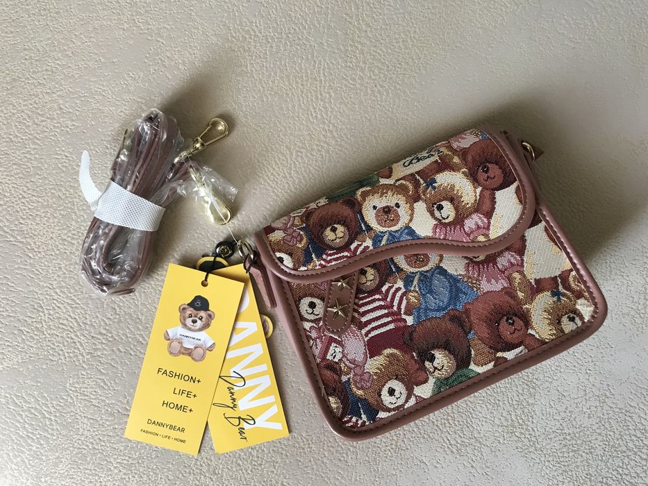 Danny Bear Англія сумка крос боді преміум якість з довгим ремінцем