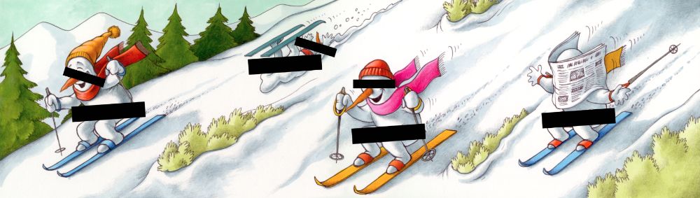 Desenho Ilustração Cartoon Banda Desenhada PaiNatal Bonecos Neve Lapis