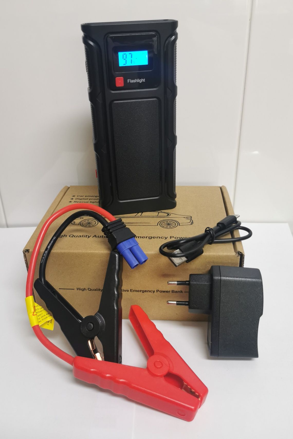 Arrancador / Booster portátil de Baterias 2000A ( 22000mah )( NOVO )