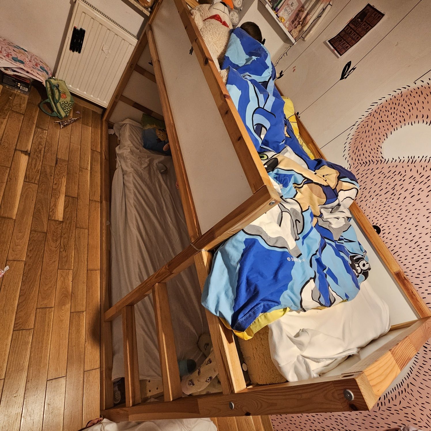 Łóżko piętrowe Łóżko Kura ikea