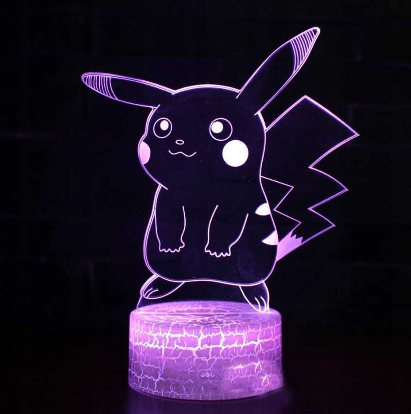 Lampka Nocna 3D Pokemon Pikachu wer. 1