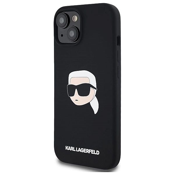 Etui Karl Lagerfeld Silicone Karl Head Print MagSafe na iPhone 15/6.1"