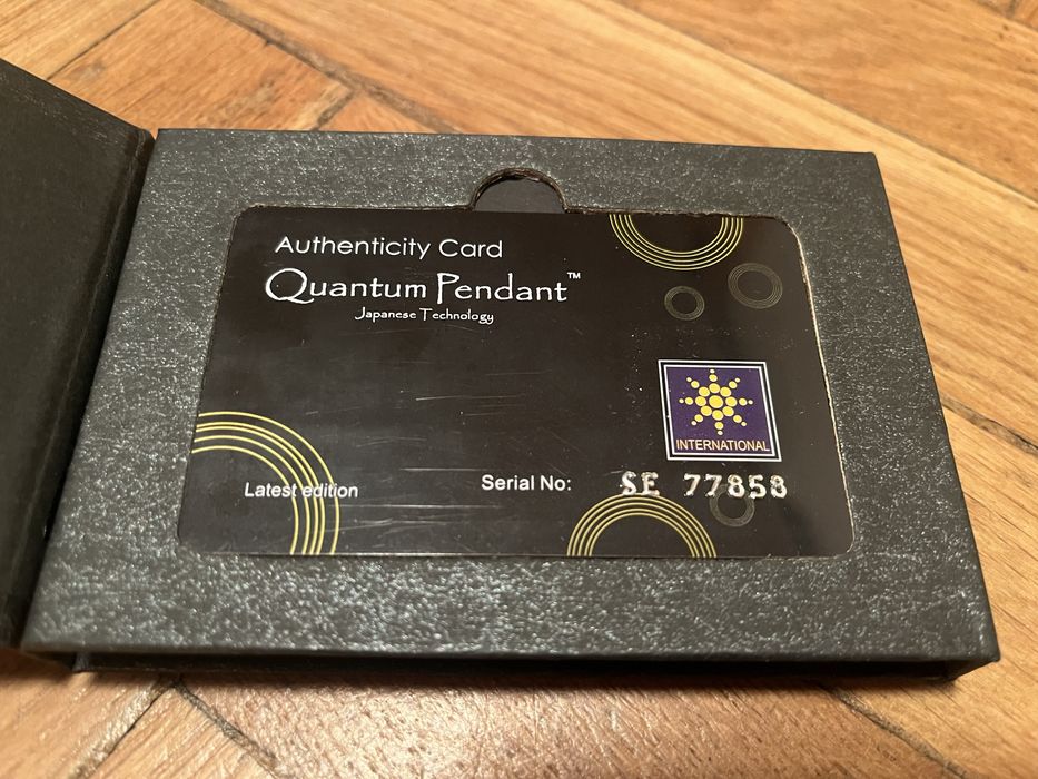 Quantum Pendant / Skalarny medalion / naszyjnik + odpromieniacz