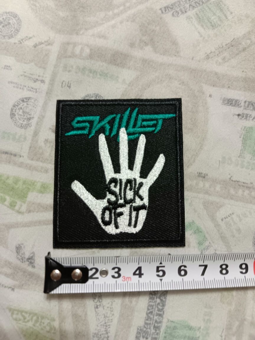 Skillet нашивка, патч термоклеевой