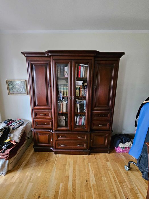 Witryna Klasyczna ciemne drewno
