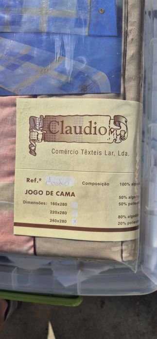 Jogo de lençóis novo