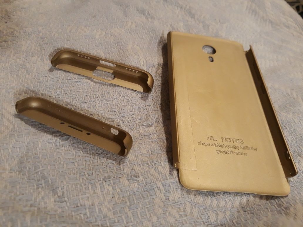 Чехол для телефона meizu накладная панель бампер золотистый