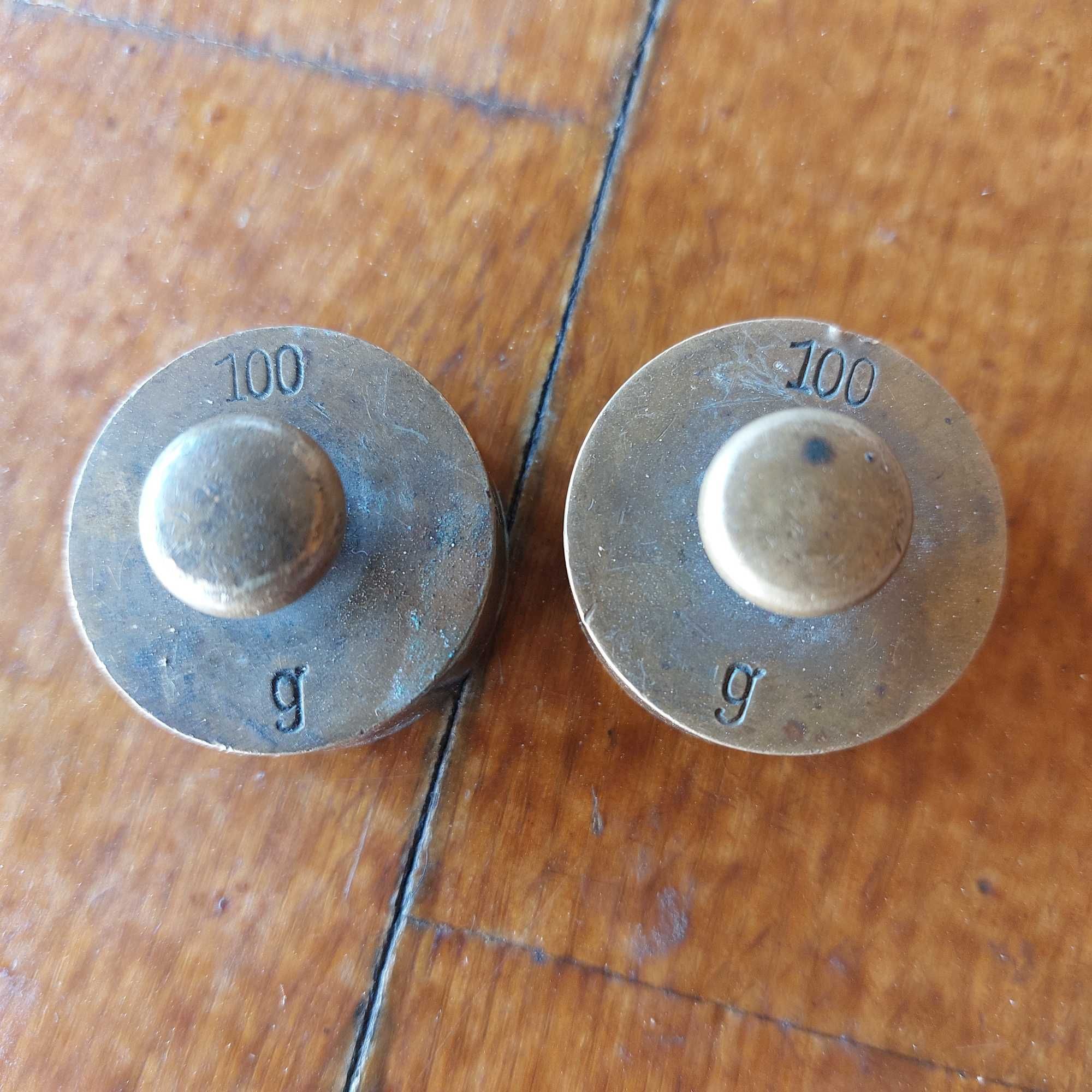Odwazniki 100g  mosiezne X2