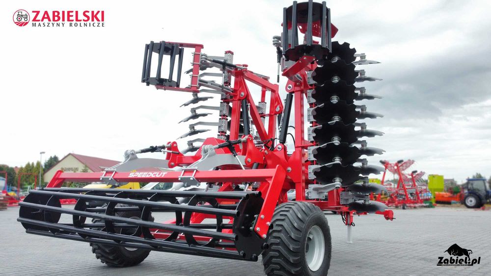 Brona talerzowa hydrauliczna 4 m WÓZEK, Zabiel, dostawa,2025