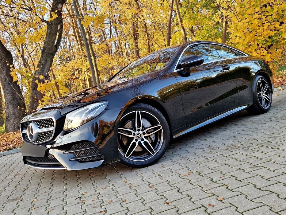 Mercedes-Benz Klasa E Coupe AMG Line 2.0D 194KM Panorama Ambiente Kamera BEZWYPADKOWY