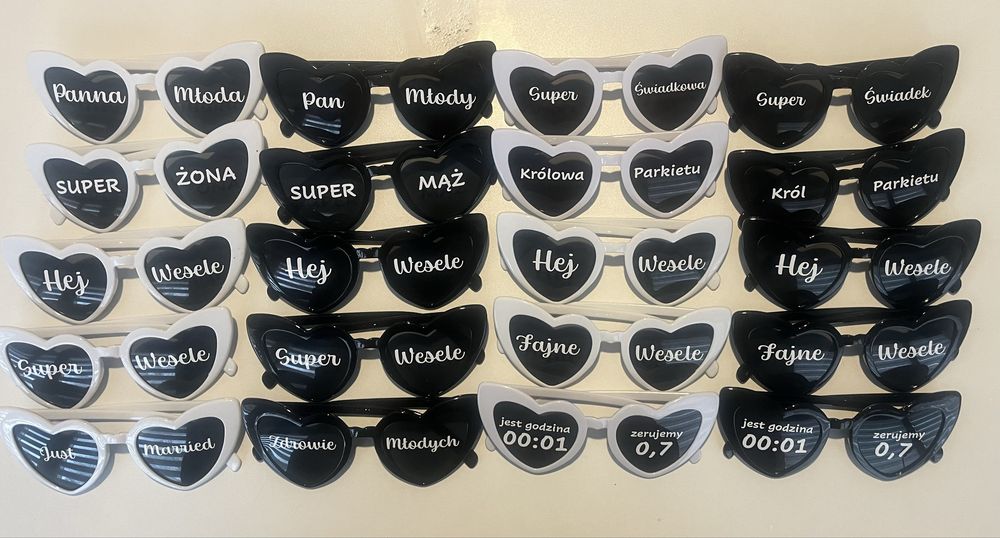 Okulary serca - 20 szt