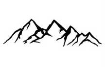 GÓRY SZCZYTY TATRY - 18cm x 7cm- naklejka na auto ścianę laptop quad