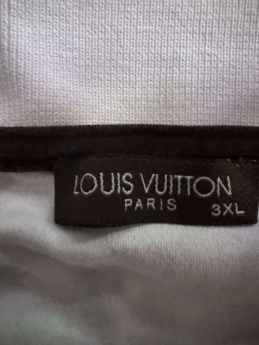 Polowka polo louis vuitton 3xl bialo szara kratka
