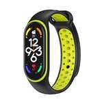 Opaska / Pasek Silikonowy Braders do Xiaomi Mi Band 5 / 6 / 7 czarno-z