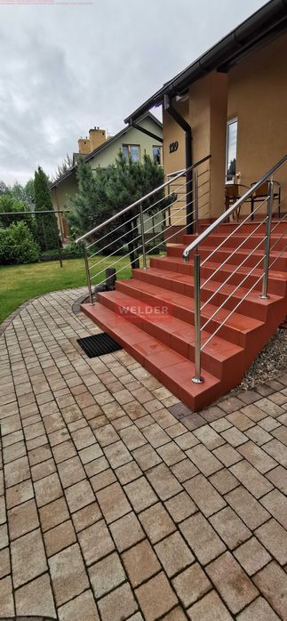 Balustrady nierdzewne LOFT Balkon Portfenetr Antracyt Harfa