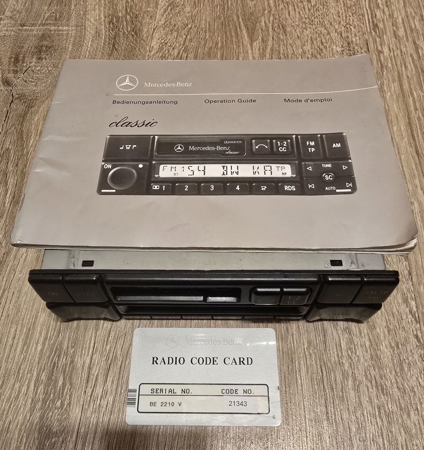Radio Becker Mercedes w124 w201 w201 w210 w126  R129 SL SEC sel