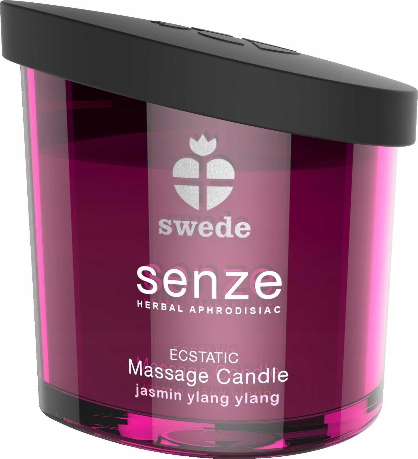 SWEDE Senze Ecstatic świeca do masażu erotycznego JAŚMIN 150ml olejek