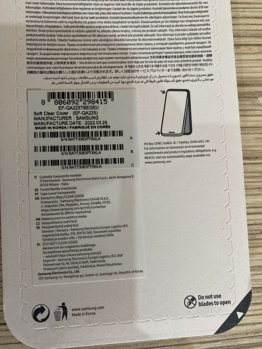 Czarne etui do telefonu samsung galaxy A22, Soft Clear Cover