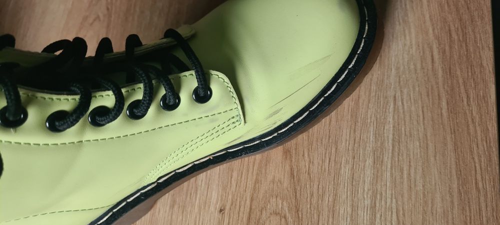 Botki w kolorze limonki