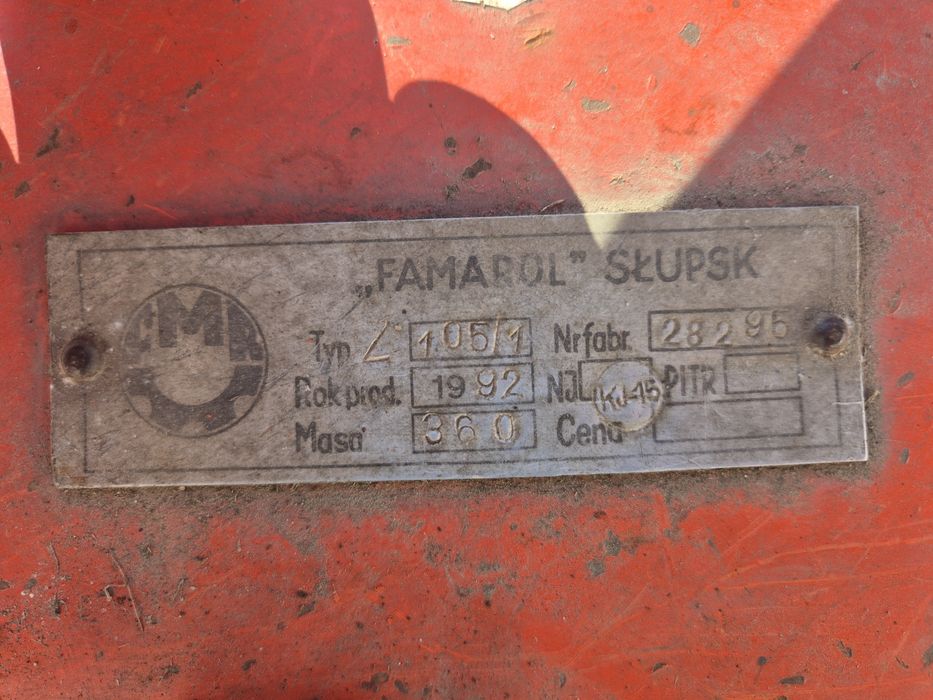 Kosiarka rotacyjna Famarol Słupsk 1,65m Oryginał