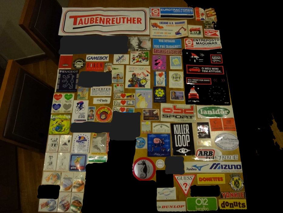Autocolantes várias marcas e assuntos