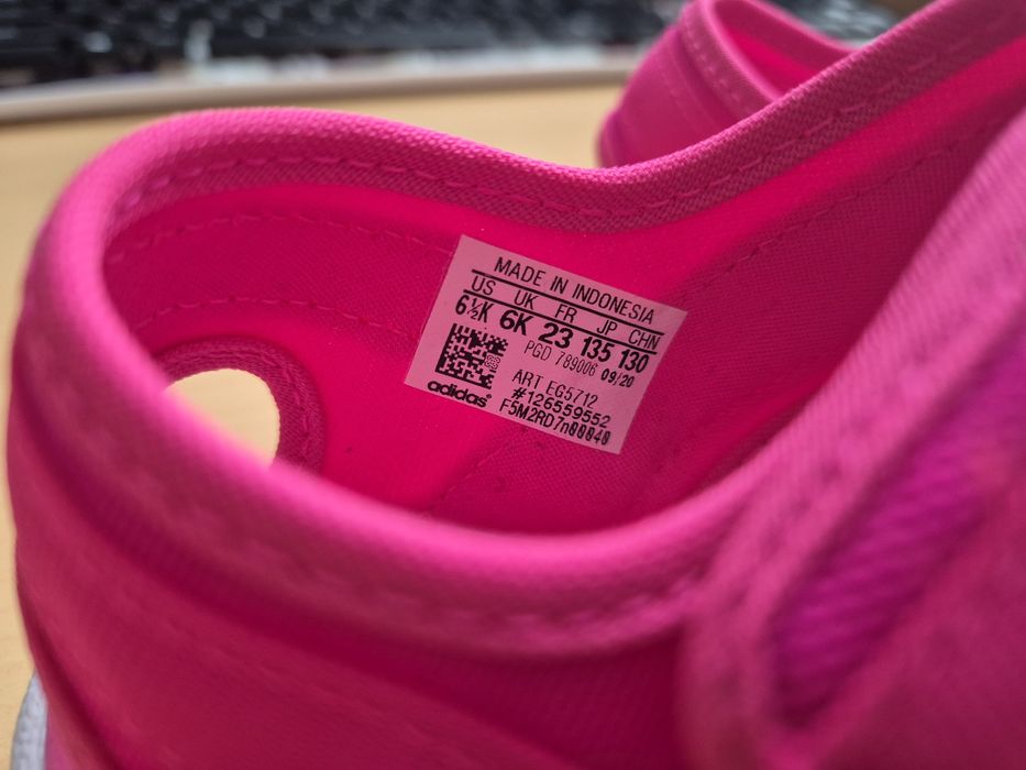 Sandałki dziecięce Adidas Superstar 23 różowe dla dziewczynki Nowe