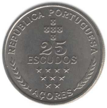 Região Autónoma dos Açores - - - 25$00 - 1980 - - - - - Moeda