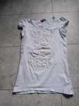 Biała bluzka t-shirt Cropp