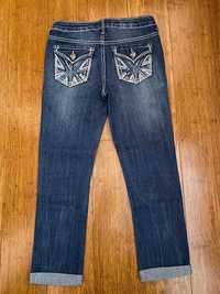Spodnie rybaczki jeansowe dziewczęce Vanilla Star Jeans 12 lat
